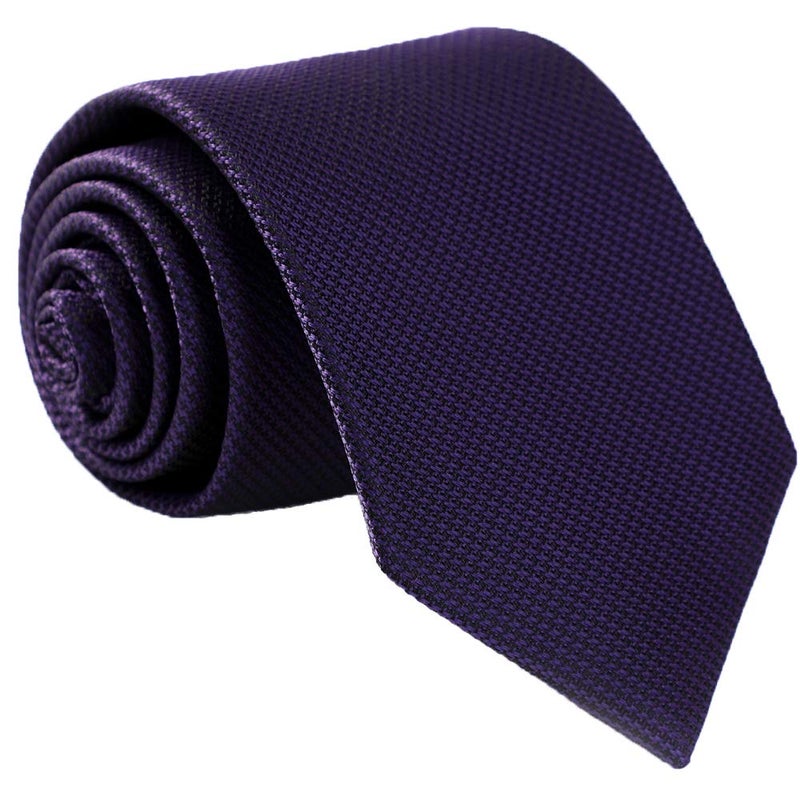 fortunatever Mens Solid Neckties,Plum Purple Ties For Men+Gift Box,58"Ã—3.35" - Image 1